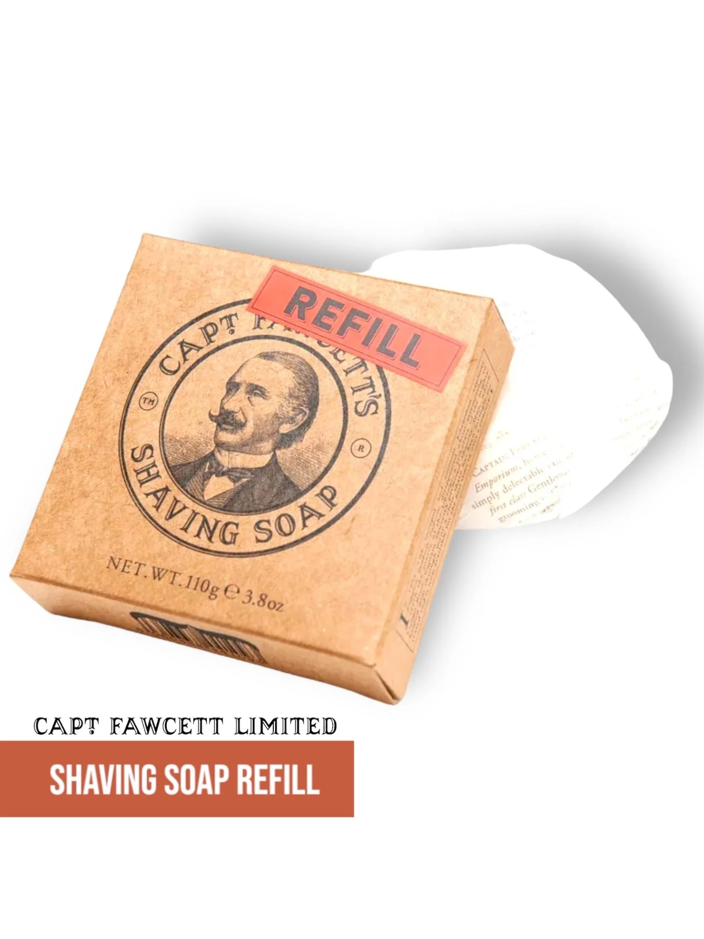 Captain Fawcett Shaving Soap Refill