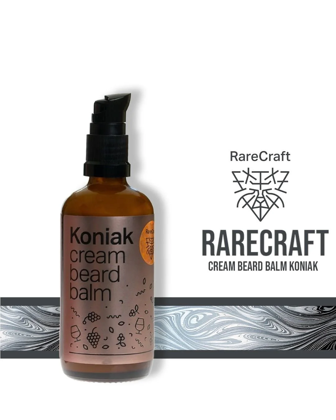 RareCraft Cream Beard Balm Koniak