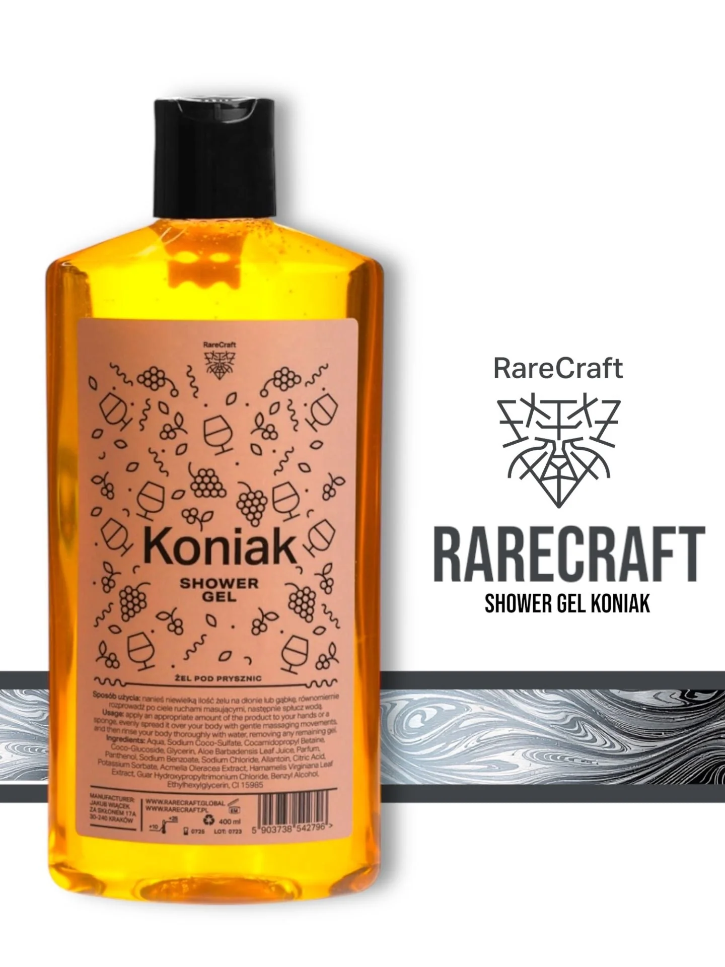 RareCraft Shower Gel Koniak