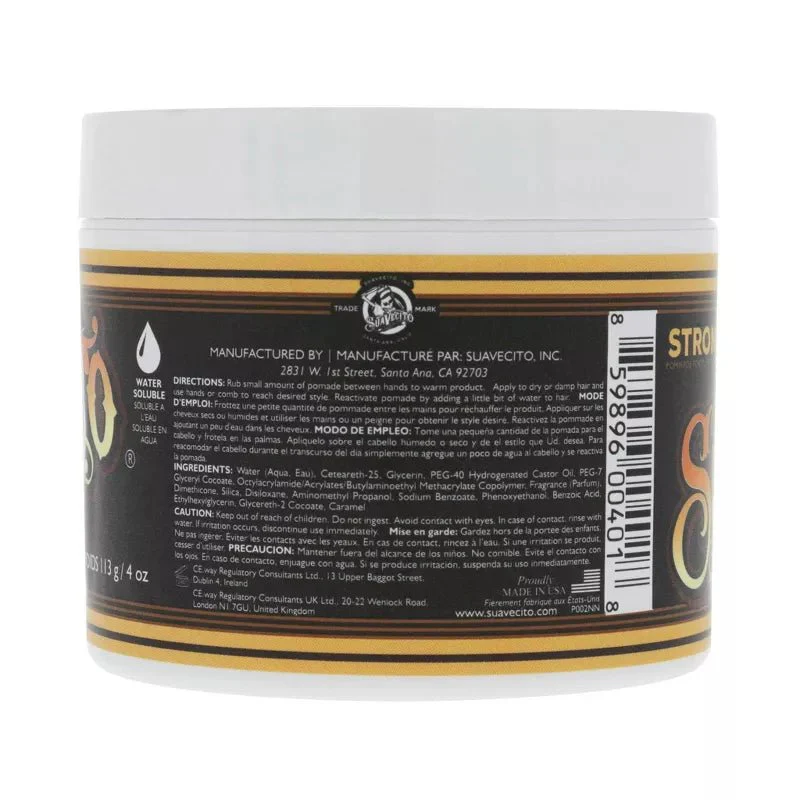 Suavecito Firme Strong Hold Pomade 4oz. - Image 3